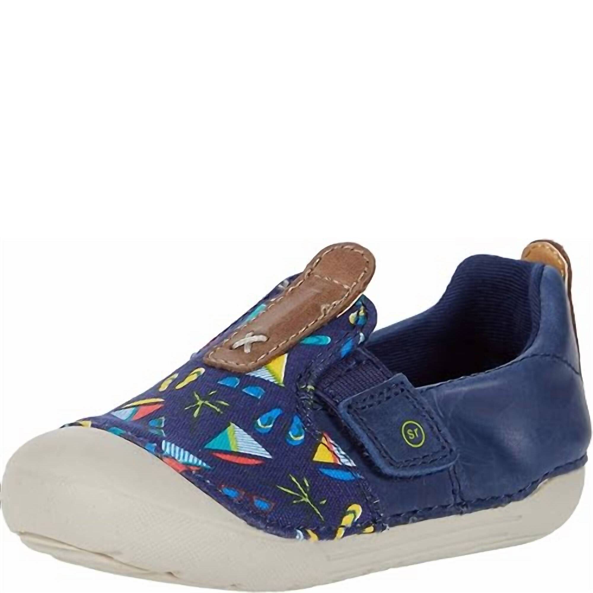 New Stride Rite Boy's Soft Motion Atlas Sneaker In Blue